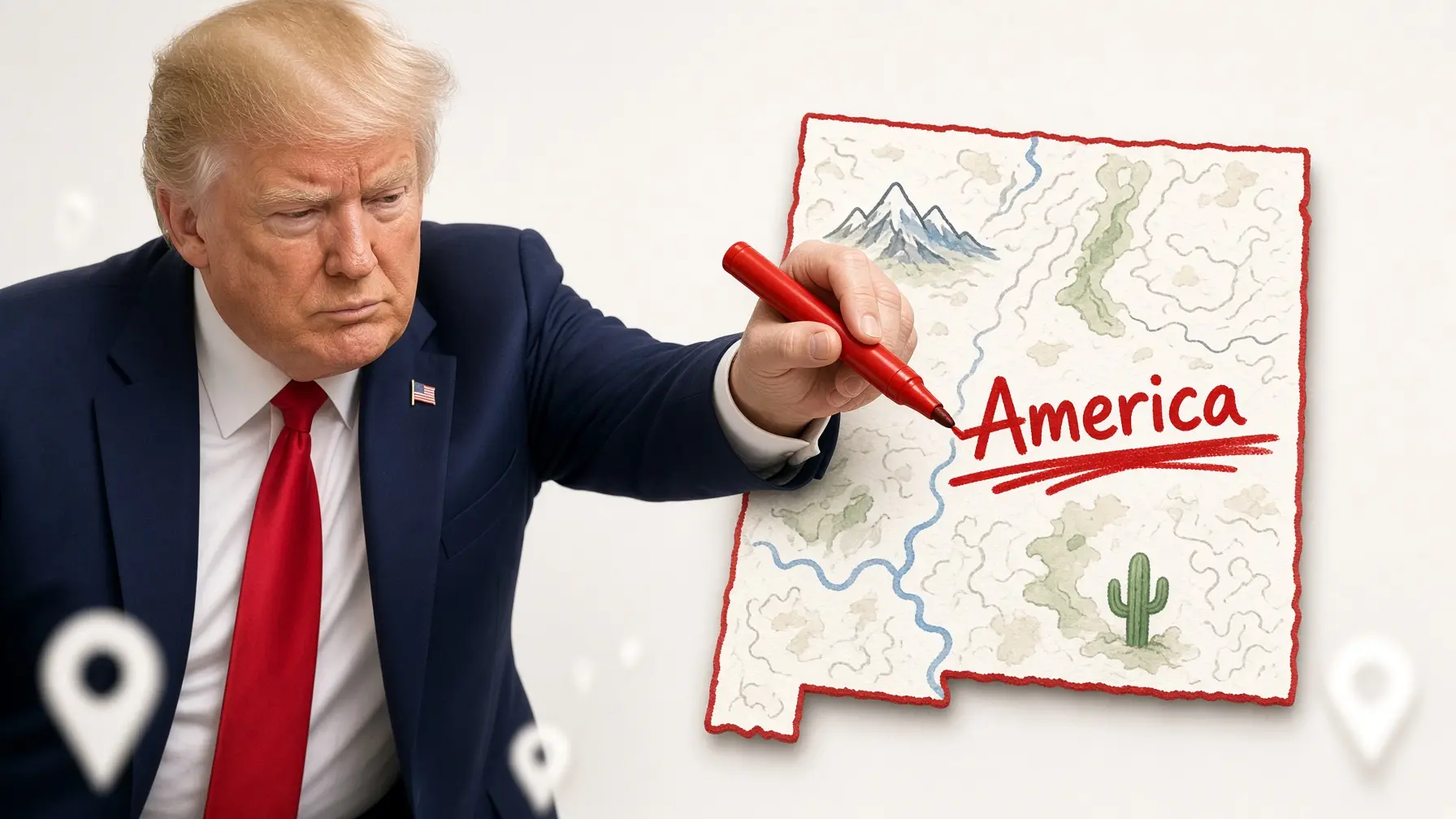 Akinek a térkép is túl bonyolult: Trump már New Mexicót is átnevezné thumbnail