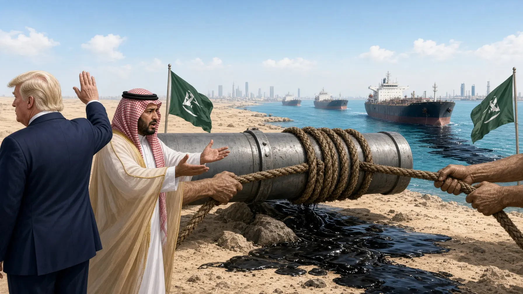 Trump elutasította a szaúdi segítségkérést, a húszik már két oldalról fojtogatják Rijád olajexportját thumbnail