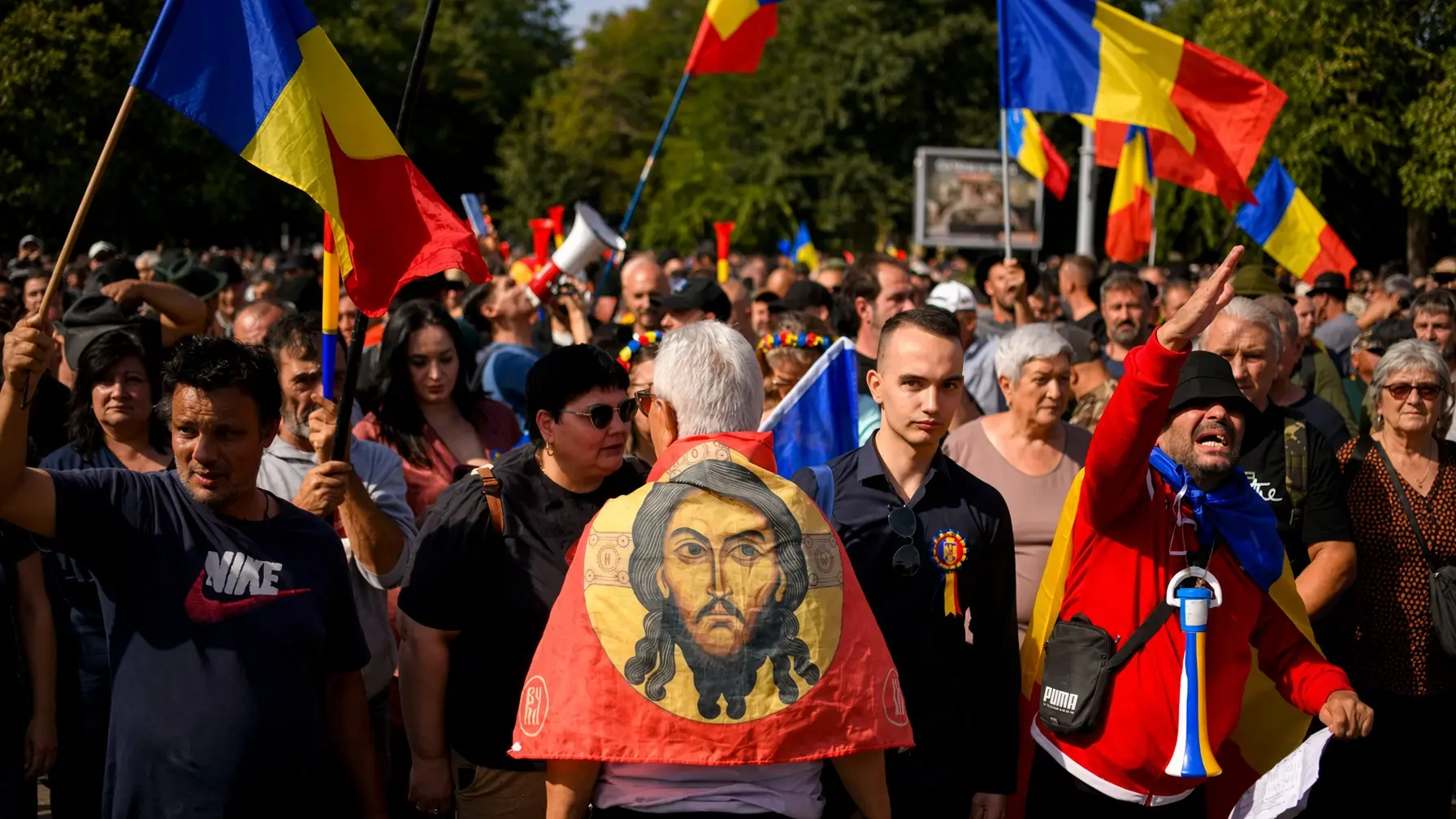 Csobániáda: az orosz hadsereg harci zászlaját lobogtatták Bukarestben thumbnail