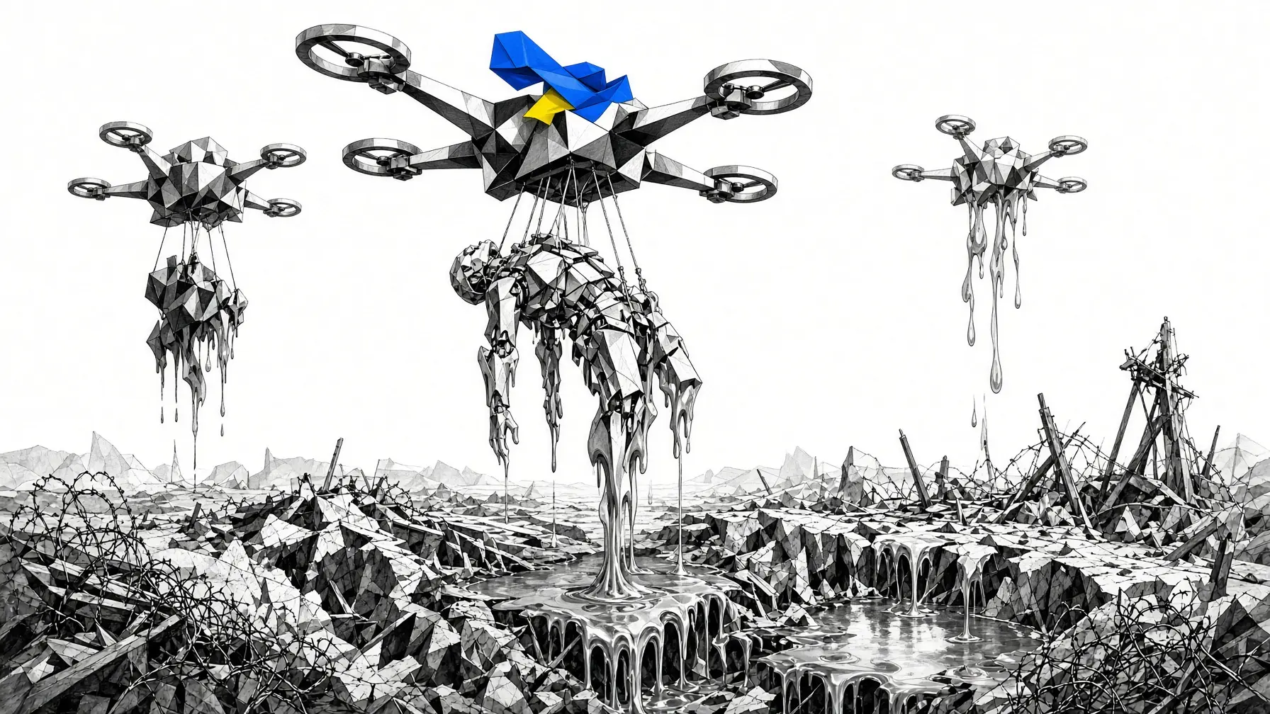Világpremier: repülő drónok szállították az orosz vonalak mögé az ukrán harci robotokat