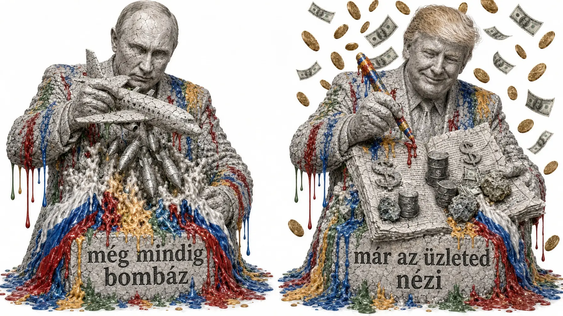 Putyin még mindig bombáz, Trump már az üzletet nézi