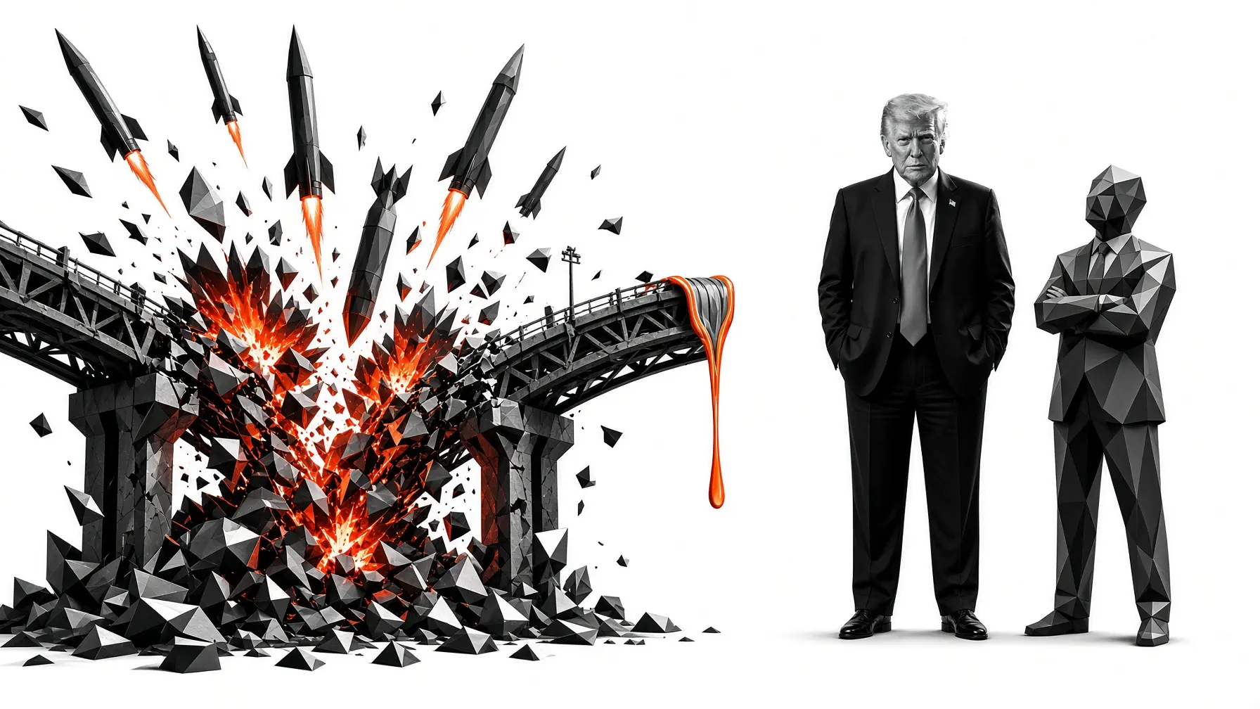 Kyivi hídjait bombázzák a ruszkik, Trump és Európa csak nézi