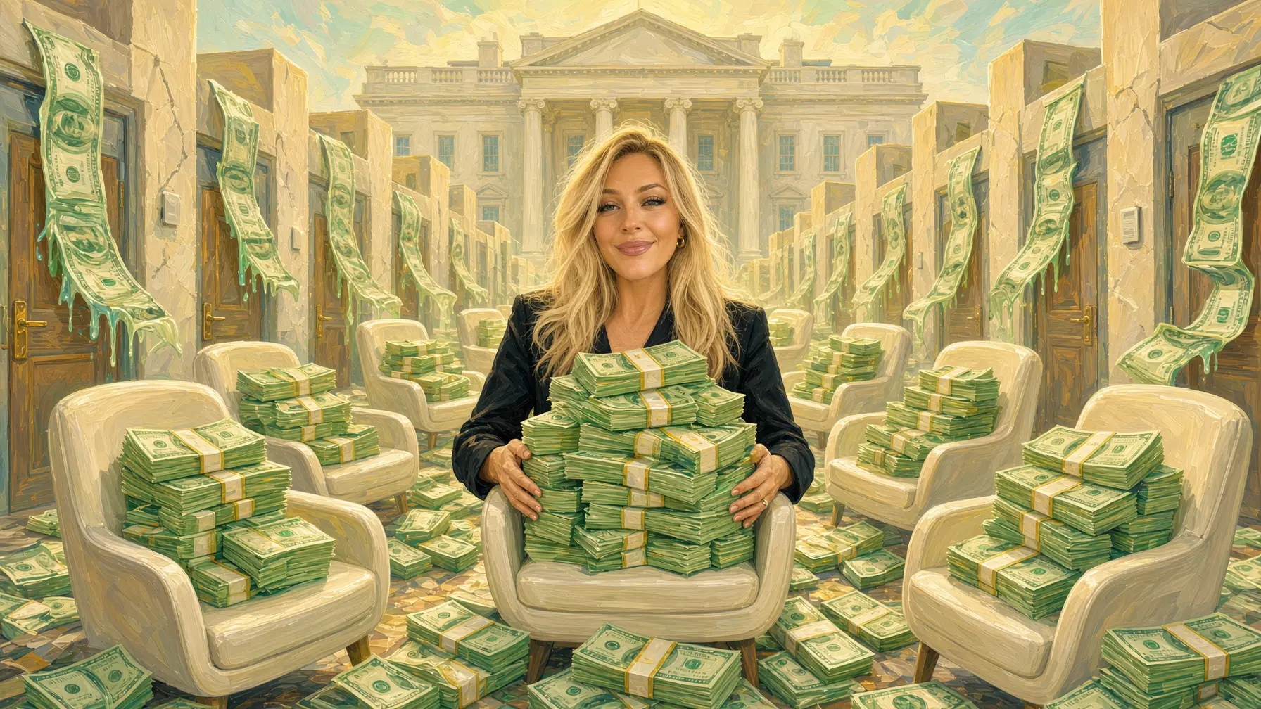 Trump Jr.'s ex-whore isn't small-time: she was selling government positions for $100,000