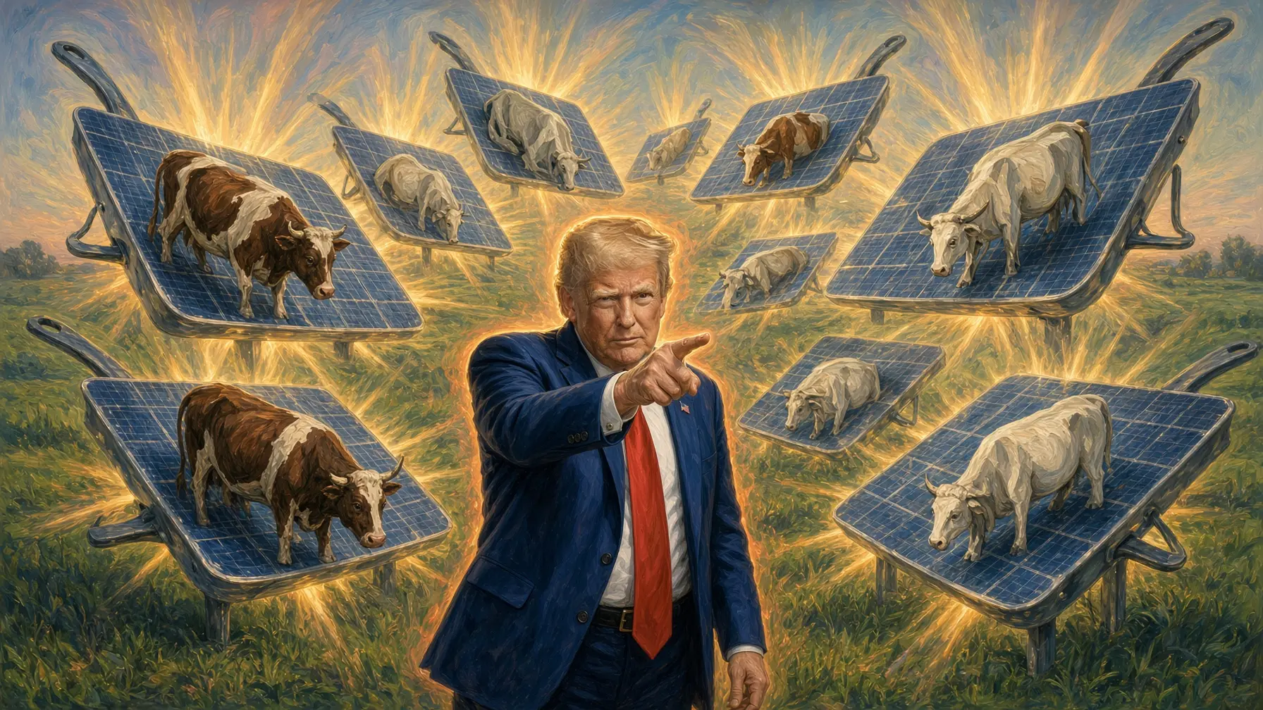Trumpiáda mára: a napelemek megsütik az állatokat